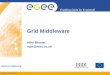 INFSO-RI-508833 Enabling Grids for E-sciencE  Grid Middleware Mike Mineter mjm@nesc.ac.uk