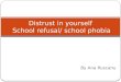 By Ana Ruscanu Distrust in yourself School refusal/ school phobia