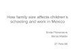 How family size affects children’s schooling and work in Mexico Emla Fitzsimons Bansi Malde 27 Feb 08