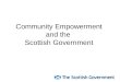 Community Empowerment and the Scottish Government