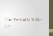 The Periodic Table Miss Fogg Fall 2015. The Development of the Periodic Table TedEd: The Periodic Table Record 3-5 things you learn…