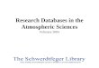 Research Databases in the Atmospheric Sciences February 2004