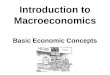 Introduction to Macroeconomics Basic Economic Concepts