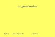 Algebra 1 Glencoe McGraw-HillJoAnn Evans 7-7 Special Products