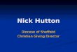 Nick Hutton Diocese of Sheffield Christian Giving Director