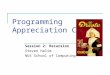 Programming Appreciation Camp Session 2: Recursion Steven Halim NUS School of Computing