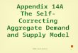 1 Appendix 14A The Self-Correcting Aggregate Demand and Supply Model ©2004 South-Western