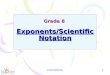 CONFIDENTIAL 1 Grade 8 Exponents/Scientific Notation
