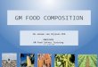GM FOOD COMPOSITION FW Jansen van Rijssen PhD GMASSURE GM Food Safety Training 23 – 25 Nov 2015