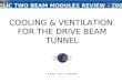 COOLING & VENTILATION FOR THE DRIVE BEAM TUNNEL M Nonis – EN/CV – 16/9/2009 CLIC TWO BEAM MODULES REVIEW - 2009