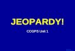 Template by Bill Arcuri, WCSD Click Once to Begin JEOPARDY! CCGPS Unit 1