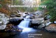 Community Ecology AP Environmental Science Milton High School