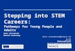 Stepping into STEM Careers: Pathways for Young People and Adults alex.stevenson@niace.org.uk @alexsNIACE #citizenscurriculum Alex Stevenson Howard Gannaway