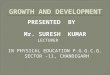 PRESENTED BY Mr. SURESH KUMAR LECTURER IN PHYSICAL EDUCATION P.G.G.C.G. SECTOR -11, CHANDIGARH