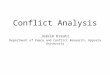 Conflict Analysis Joakim Kreutz Department of Peace and Conflict Research, Uppsala University