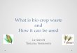 What is bio crop waste and How it can be used 11720379 Tatsurou Yamamoto