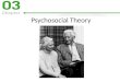 Psychosocial Theory. The Rationale for Emphasizing Psychosocial Theory Addresses growth across the life span Assumes that individuals have capacity to