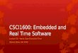 CSCI1600: Embedded and Real Time Software Lecture 33: Worst Case Execution Time Steven Reiss, Fall 2015