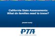 California State Assessments: What do families need to know? [INSERT DATE]