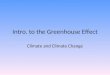 Intro. to the Greenhouse Effect Climate and Climate Change