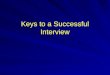Keys to a Successful Interview. Types of Interviews Telephone Interview One-on-One Interview Group Interview Lunch Interview