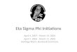 Eta Sigma Phi Initiations April 4, 2007 - March 14, 2005 April 7, 2004 - March 11, 2002 Heritage Room, Buntrock Commons