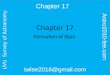 Chapter 17 Astro1010-lee.com twlee2016@gmail.com UVU Survey of Astronomy Chapter 17 Formation of Stars