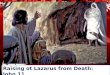 Raising ot Lazarus from Death: John 11. Let Us Read John 11:1-25,38-43