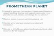 PROMETHEAN PLANET Created by teachers, for teachers, Promethean Planet is a unique teaching, sharing and support community—your place to connect, create,