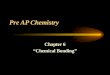 Pre AP Chemistry Chapter 6 “Chemical Bonding”. Introduction to Chemical Bonding Chemical bond – a mutual electrical attraction between the nuclei and