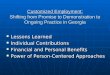 Customized Employment: Shifting from Promise to Demonstration to Ongoing Practice in Georgia Lessons Learned Lessons Learned Individual Contributions Individual