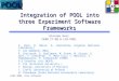 CHEP 2004, Core Software Integration of POOL into three Experiment Software Frameworks Giacomo Govi CERN IT-DB & LCG-POOL K. Karr, D. Malon, A. Vaniachine