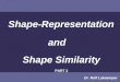 Shape-Representation and Shape Similarity PART 2 Dr. Rolf Lakaemper