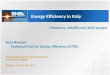Energy Efficiency in Italy Measures, results and 2020 targets Rino Romani Technical Unit for Energy Efficiency (UTEE) SUSTAINABLE ENERGY DEVELOPMENT IN