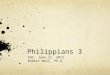 Philippians 3 IWC, June 21, 2015 Robert Null, Ph.D