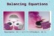 1 Balancing Equations Reactants: Zn + I 2 Product: Zn I 2