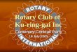 Rotary Club of Ku-ring-gai Inc Centenary Cocktail Party 19 July 2005
