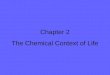 Chapter 2 The Chemical Context of Life. Levels of Organization Atom Molecule/Compound Organelle Cell Tissue Organ System Organism Population Community