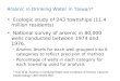 Arsenic in Drinking Water in Taiwan* Ecologic study of 243 townships (11.4 million residents) National survey of arsenic in 80,000 wells conducted between