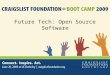 Future Tech: Open Source Software. Future Tech What do Wikipedia, The Conservation Fund, USPIRG and the Obama administration have in common?