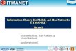 Information Theory for Mobile Ad-Hoc Networks (ITMANET) Thrust I Michelle Effros, Ralf Koetter, & Muriel Médard (and everyone!)