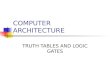 COMPUTER ARCHITECTURE TRUTH TABLES AND LOGIC GATES