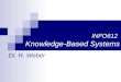 INFO612 Knowledge-Based Systems Dr. R. Weber. Copyright R. Weber Expert Systems Expert Systems are the first successful knowledge-based methodology uses