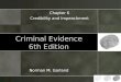 Criminal Evidence 6th Edition Norman M. Garland Chapter 6 Credibility and Impeachment