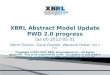 XBRL Abstract Model Update PWD 2.0 progress (as of) 2012-05-31 Herm Fischer, Dave Frankel, Warwick Foster (the 3 F’s) Copyright ©2011-2012 XBRL International