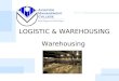 Warehousing LOGISTIC & WAREHOUSING. Warehousing Part 1: Introduction Warehouse part of a firm’s logistics system that stores products (raw material, parts,
