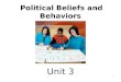 Political Beliefs and Behaviors Unit 3 1. PAY ATTENTION 2