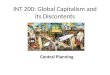 INT 200: Global Capitalism and its Discontents Central Planning