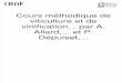 Cours Méthodique de Viticulture Et de Vinification - A. Allard