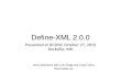Dcdisc 2015-10-27 Define-XML 2 Slides